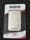 NADIR Metal Rafineri 1oz .999 Fine Silver Bullion NMR MELTER ASSAYER  Card