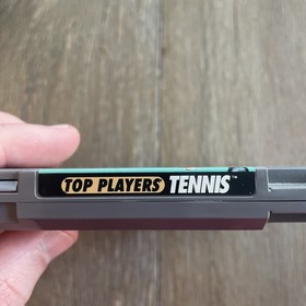 Top Players Tennis - Nintendo NES - Chris Evert Ivan Lendl - Cartridge 