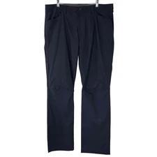 Eddie Bauer Men's 40x34 Tech Pants Navy Nylon UPF 50+ Hiking Outdoor Casual