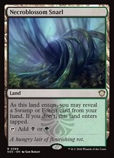 *MtG: 2x NECROBLOSSOM SNARL - Commander Secrets of Strixhaven Rare - magicman*