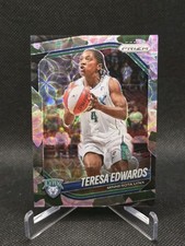 2025 Panini Prizm WNBA #126 Teresa Edwards FOTL Lotus Flower Prizm /3