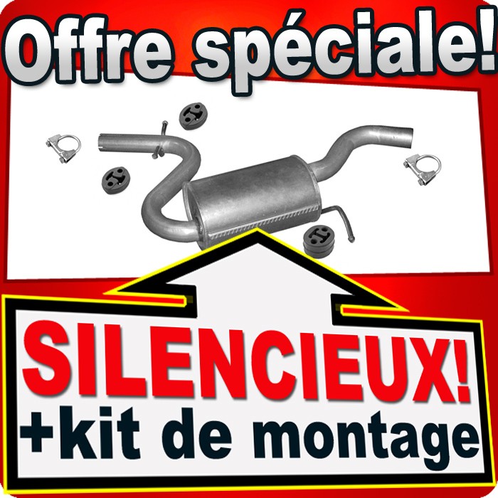 Silencieux intermédiaire pot d'chappement Skoda Octavia et VW Golf 5 1.4 TSi 122
