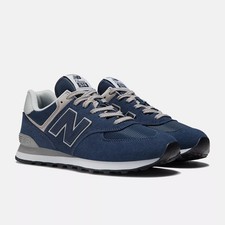 New Balance 574 Core ML574EVN Sneakers Men's Navy White Suede Lifestyle Shoes