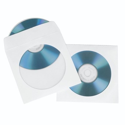 Hama CD/DVD Papier Schutz Hüllen Leerhüllen Case Box Weiß für Rohlinge 50 Stück