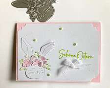 3-D Grußkarte Ostern mit Umschlag Handarbeit Stampin Up Unikat