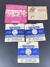 View Master Garden Flowers Spring Summer Autumn 3 Reel Set in Packet 1953