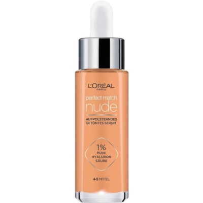 x2 Loreal Perfect Match Serum Foundation 4-5 Medium je 30 ml