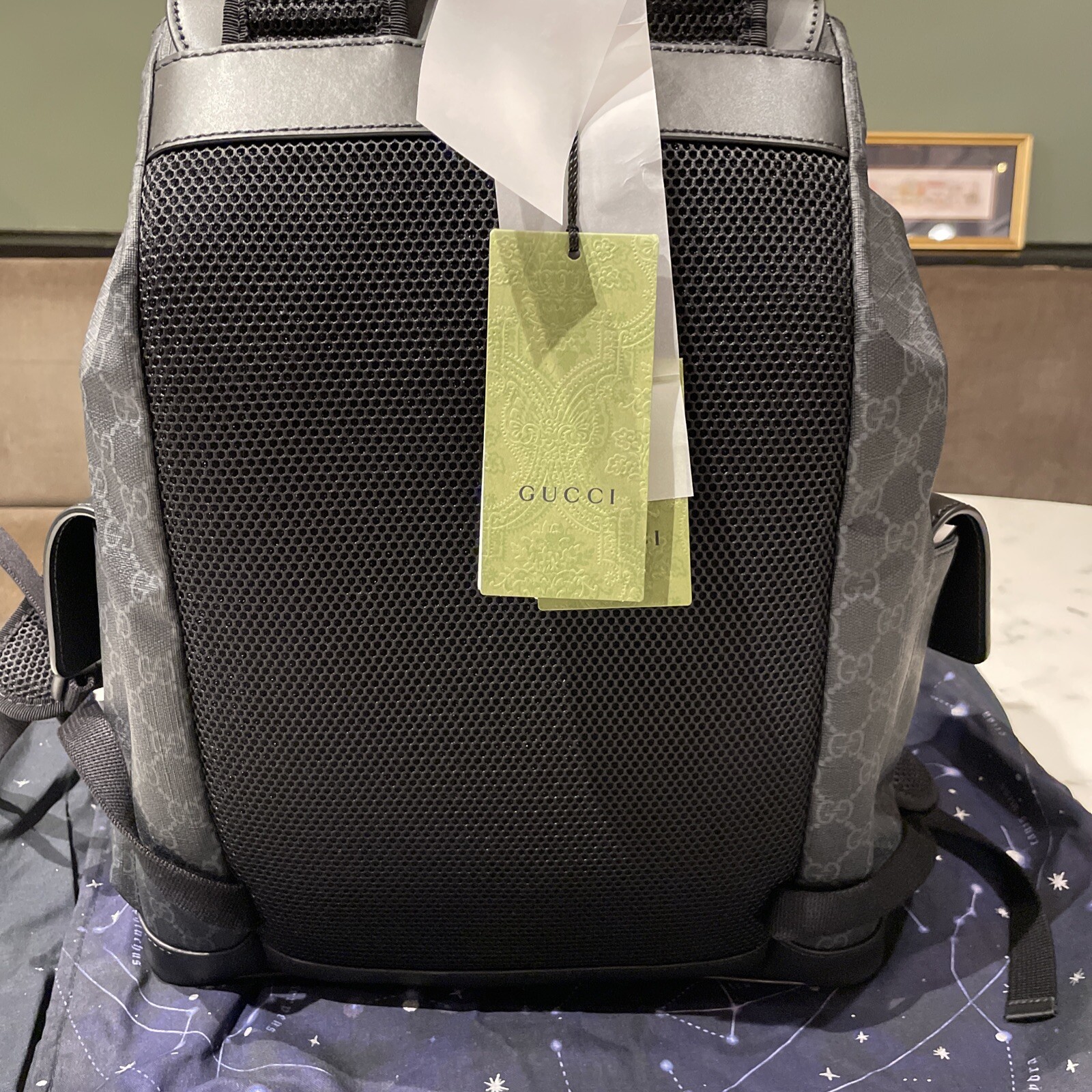 GUCCI GG Supreme Canvas Backpack Black eBay