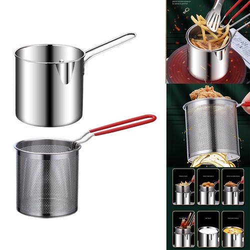 Stainless Steel Deep Fryer Pot with Basket for Chicken Outdoor - Picture 9 of 12