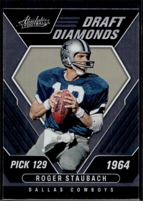 Roger Staubach - 2022 Panini Absolute Foobtall - Draft Diamonds #DD-17