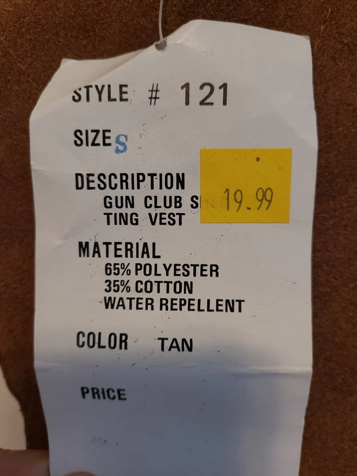 Vtg Bob Allen Shooting Vest Gun Club Suede Shoulder Pockets USA Small (15) - Image 4 of 4