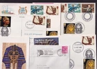 GB 2022 1972 Tutankhamun special pmk dual FDC choice covers Dorchester postnark