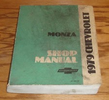 Original 1979 Chevrolet Monza Shop Service Manual 79 Chevy