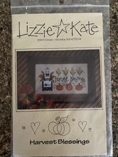 Lizzie Kate Fall Harvest Blessings Cross Stitch Chart