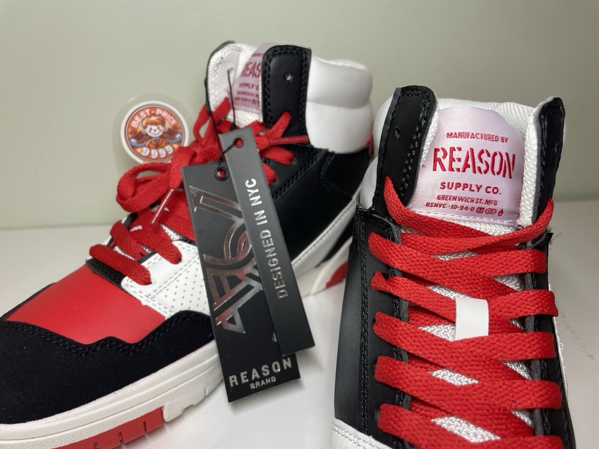 REASON Supply Co Mens Red White High Top Skate Shoes Size 11 Skull‎ Flame Logo il_fullxfull.4817653817_35yb.jpg main image 4