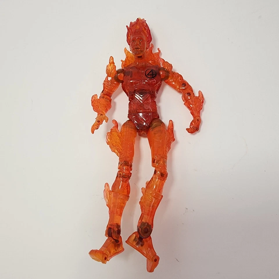 Marvel Fantastic 4 - Flying Human Torch Spinning Gun Toy with Figure 2005 - Image 3 of 4