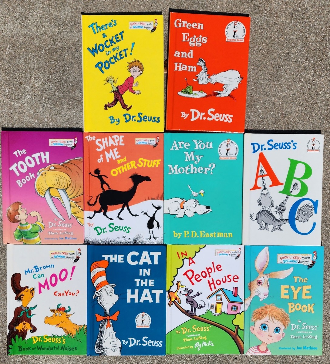 Dr. Seuss Hardcover Lot of 10 Bright and Early Beginner Books