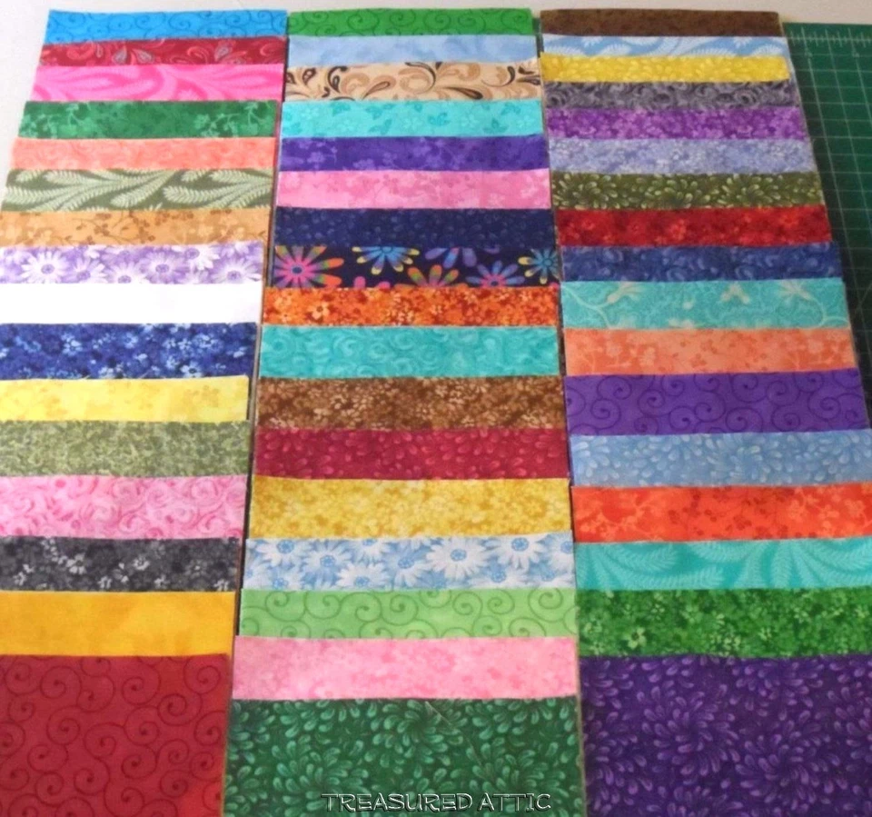 Paquete de bloques de retazos 100 % algodón precortados cuadrados de tela de 200~2,5" Foto 3 de 4