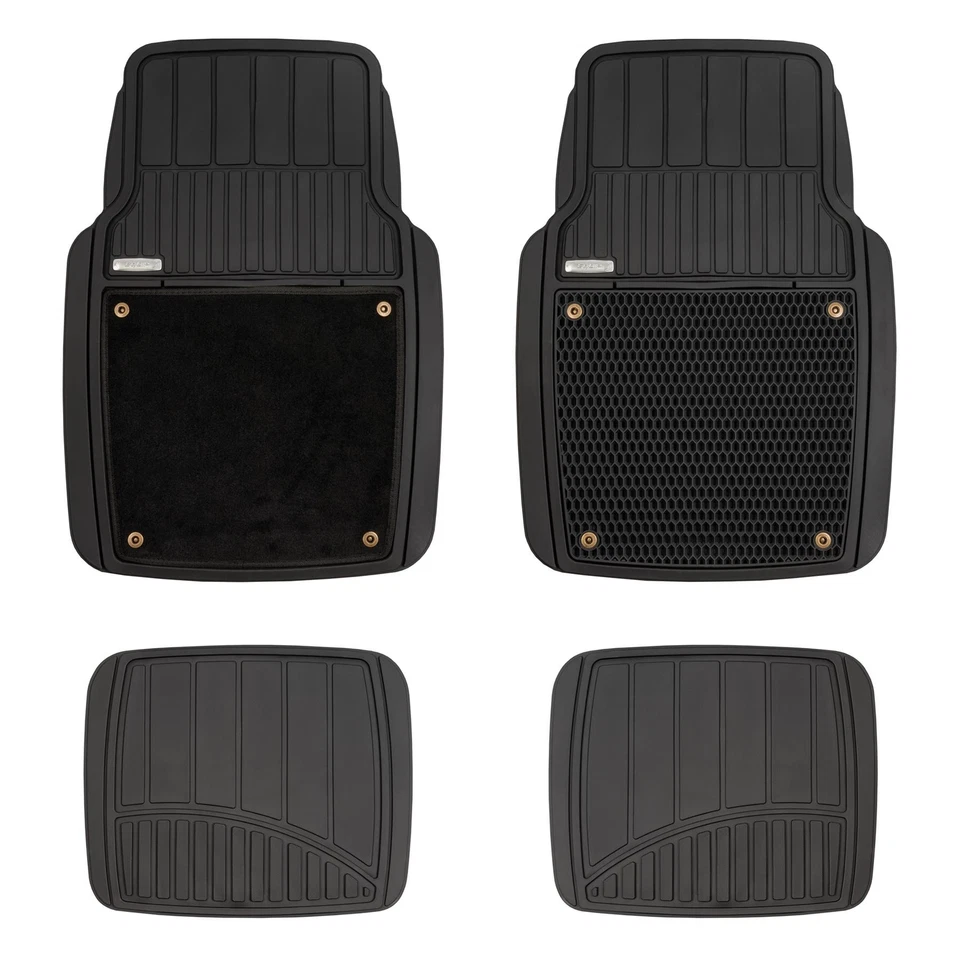 Equip Premium Rubber Carpet Car Mat 4 Piece Set