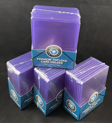 Pack Of 10 BCW Super Thick 138pt Topload Card Holders - For Patches, Relics, & Thick Trading Cards 14 thumbnail image