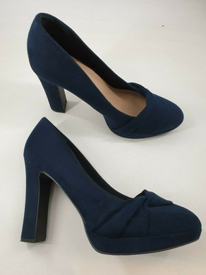 new look navy court shoes