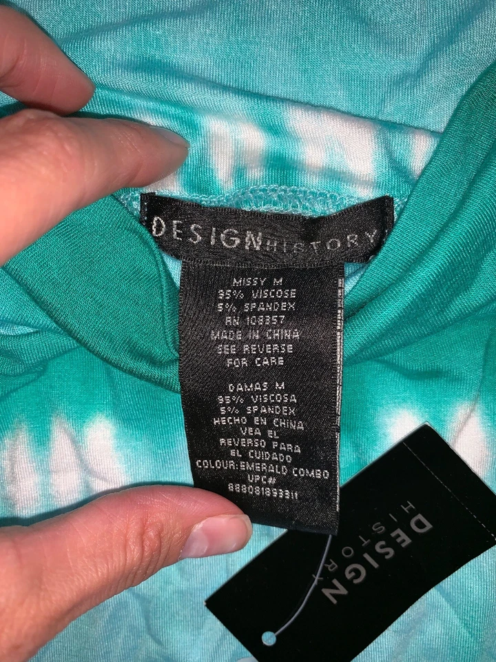 NUEVO CON ETIQUETAS Mujer Talla M HISTORIA DEL DISEÑO Tie Dye Maxi Falda Plegable Cintura Hippie $99 Foto 3 de 4