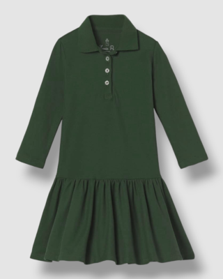 Classic Prep Girls Bryce Pique Polo Dress, 14, Green, Girl's Classic Prep Girls Bryce Pique Polo Dress, 14, Green, Girl's