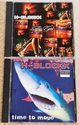 H-BLOCKX - JOB LOT VG+ COND 2xCDs Time To Move 1994/Fly Eyes 98 German Alt-Metal