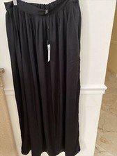 BCBG MAX AZRIA Women's Medium Sofia' Long Black Skirt w/ pockets NWT