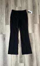 Time and Tru Flare Ponte Pants Women's XS Black 30" Inseam Pull-On Solid
