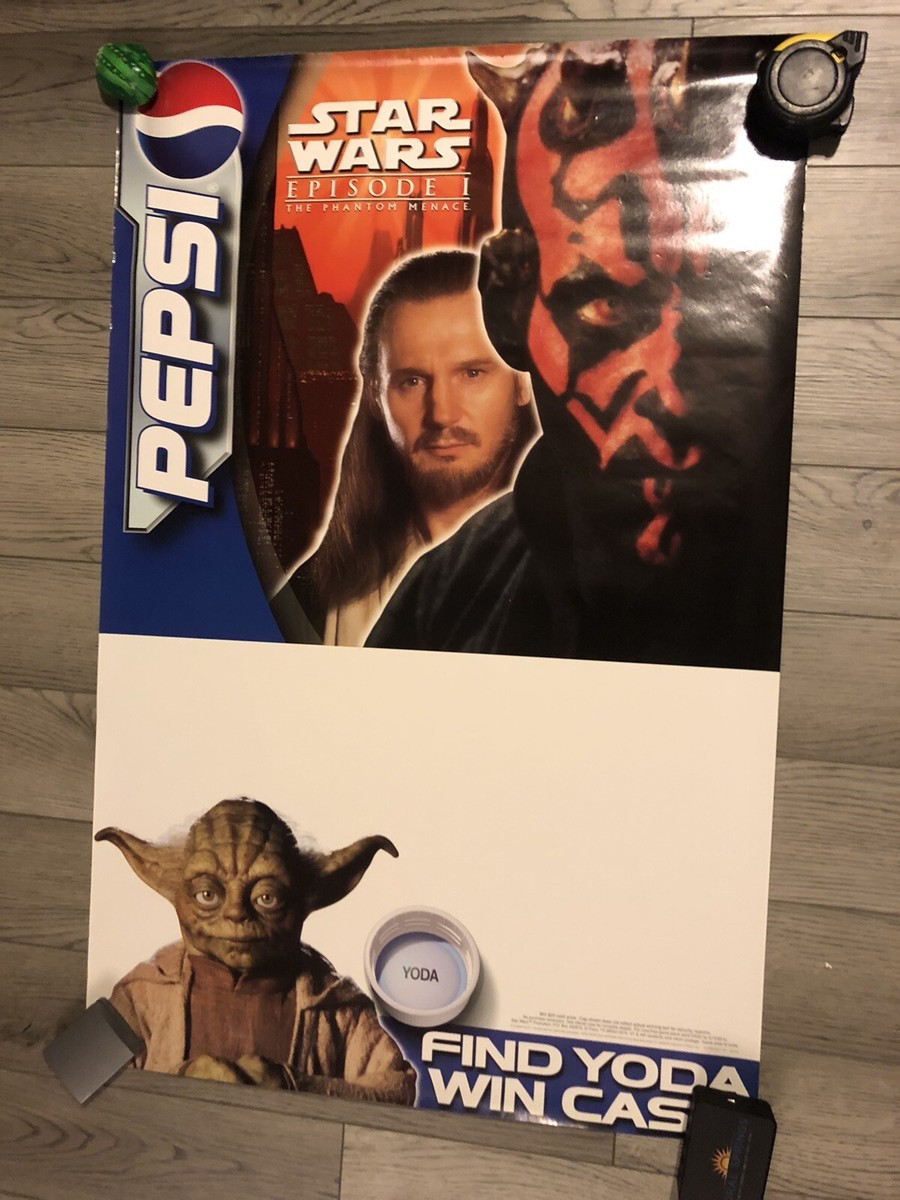 Vintage Star Wars Episode 1 Phantom Menace 1999 Yoda Pepsi Movie