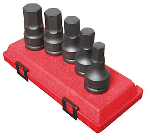 3/4'' Dr SAE Hex Dr Impact Socket Set, 5Pc SUU-4506 Brand New!
