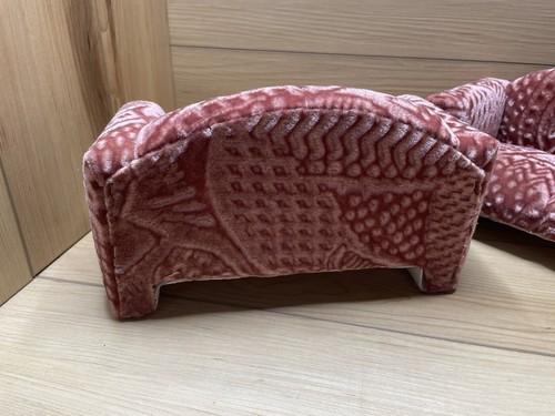 Upholstered Couch & Loveseat Barbie Size Made In Mexico RARE - Picture 3 of 11