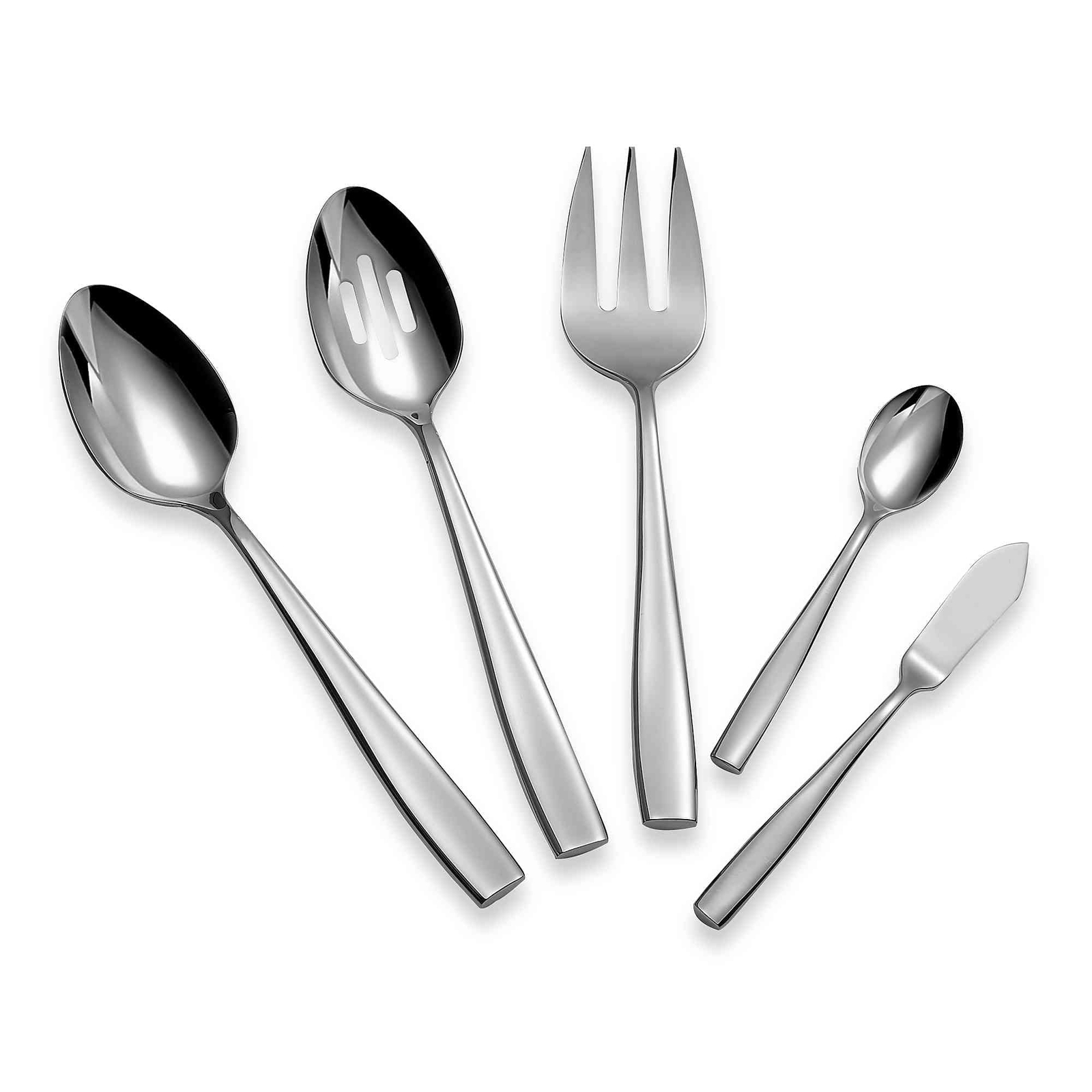 Knife Set Serving Spoon Slotted Fork Mirror Polished Dishwasher Safe Placid-image