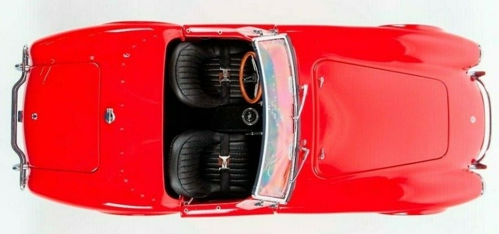 Modello Ford Shelby Cobra 1965 Scala 1:12 - Edizione Limitata Da Collezione, Metallo Rosso, Precision Model Art