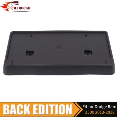Jimen Front License Plate Bracket For Dodge Ram 2013-2018 - Black No Drill Mount