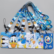 lot Donald Duck mix key chain Lanyard acrylic ID Badge Holder Key Neck Strap