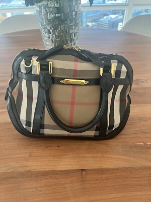 Burberry Bridle House Check Sartorial Small Orchard Bowling Bag