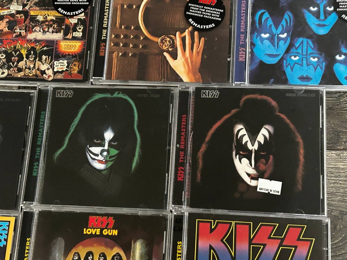 KISS CDまとめ売り KISS CD Remasters UK 19pc LOT many w/ Hype Sticker Vintage