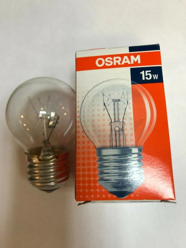OSRAM TROPFEN LAMPE CLASSIC P E27 230V 15W klar / matt GLÜHLAMPE WARM angenehm - Bild 2 von 3