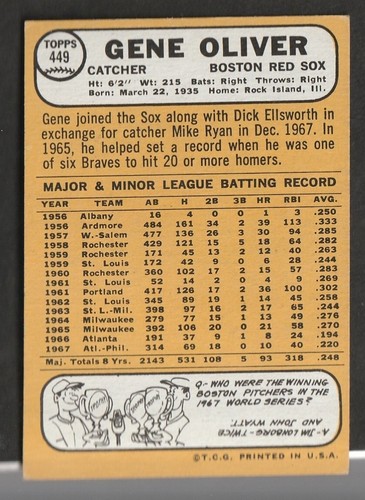 1968 Topps Baseball Cards Scegli una carta a scelta 295-660 EX X-MT 1/25 Set Break - Foto 278 di 490