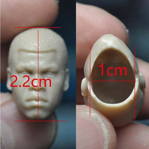 1/12 Scale The Force Awakens John Boye Finn Head Sculpt Unpainted Fit 6" Figure - Picture 4 of 4
