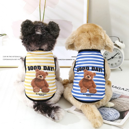 Pet Dog Cartoon Clothes Puppy T Shirt Clothing Small Dogs Cat Chihuahua Vest ↷ - Picture 11 of 24