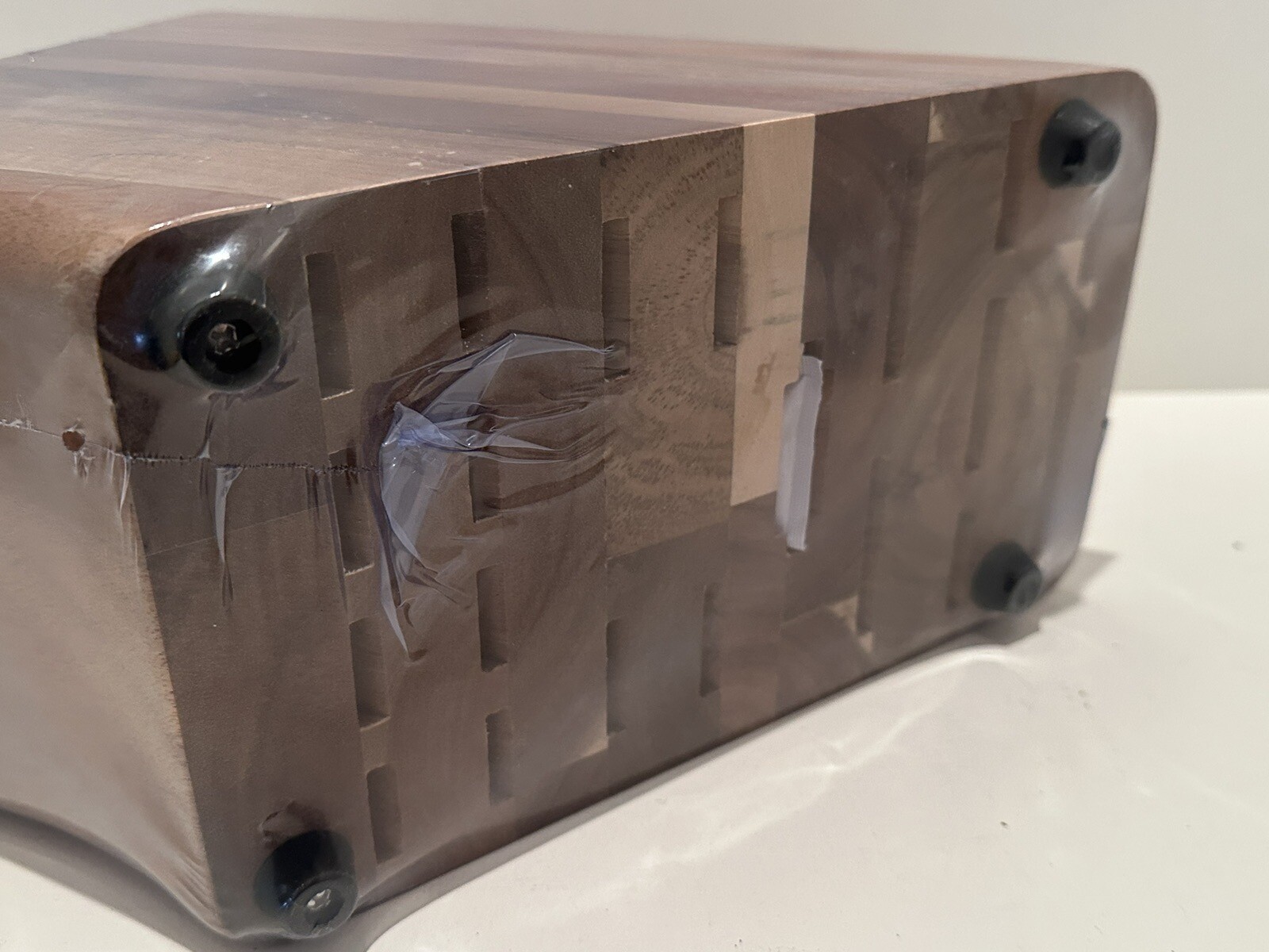 Pampered Chef Knife Block1583 20 Slots Acacia Wood for sale online eBay