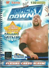 ALBUM  + SET COMPLETO 132 CARDS  WRESTLING  SMACK DOWN 3^ III SERIE  CARDS TESLA