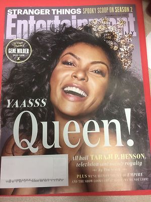 ENTERTAINMENT WEEKLY Magazine September 9, 2016 TARAJI P. HENSON