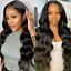 thumbnail 5 - Body Wave Lace Front Human Hair Wigs Brazilian Lace Closure Wigs Pre Plucked