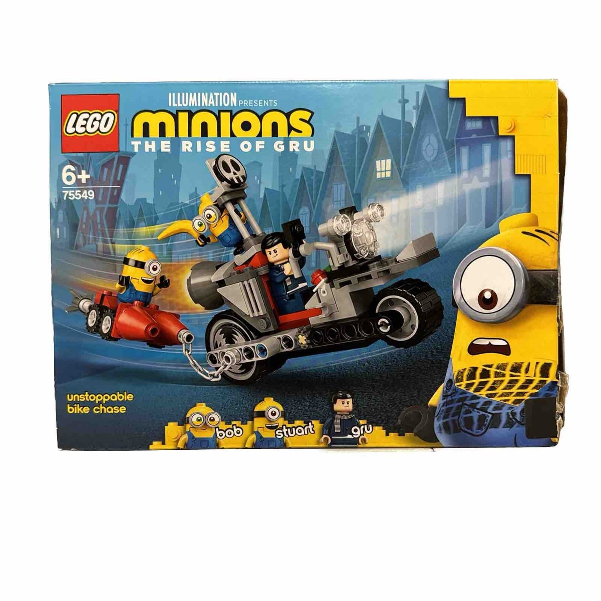 Lego Minions Unstoppable Bike Chase 75549 Retired Set Used with