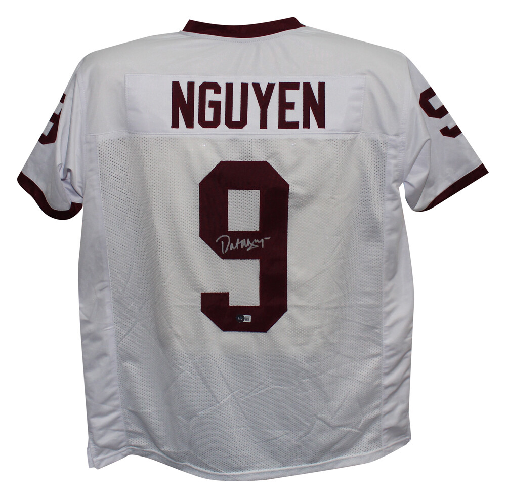 Dat Nguyen Autographed/Signed College Style White XL Jersey