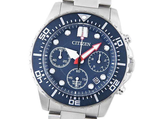 Citizen AI5001-81L Chronograph Date Stainless Steel Quartz Men's Watch Cal.6520